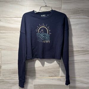 Women’s Jetty Lightweight Cropped Sweatshirt Size Medium
